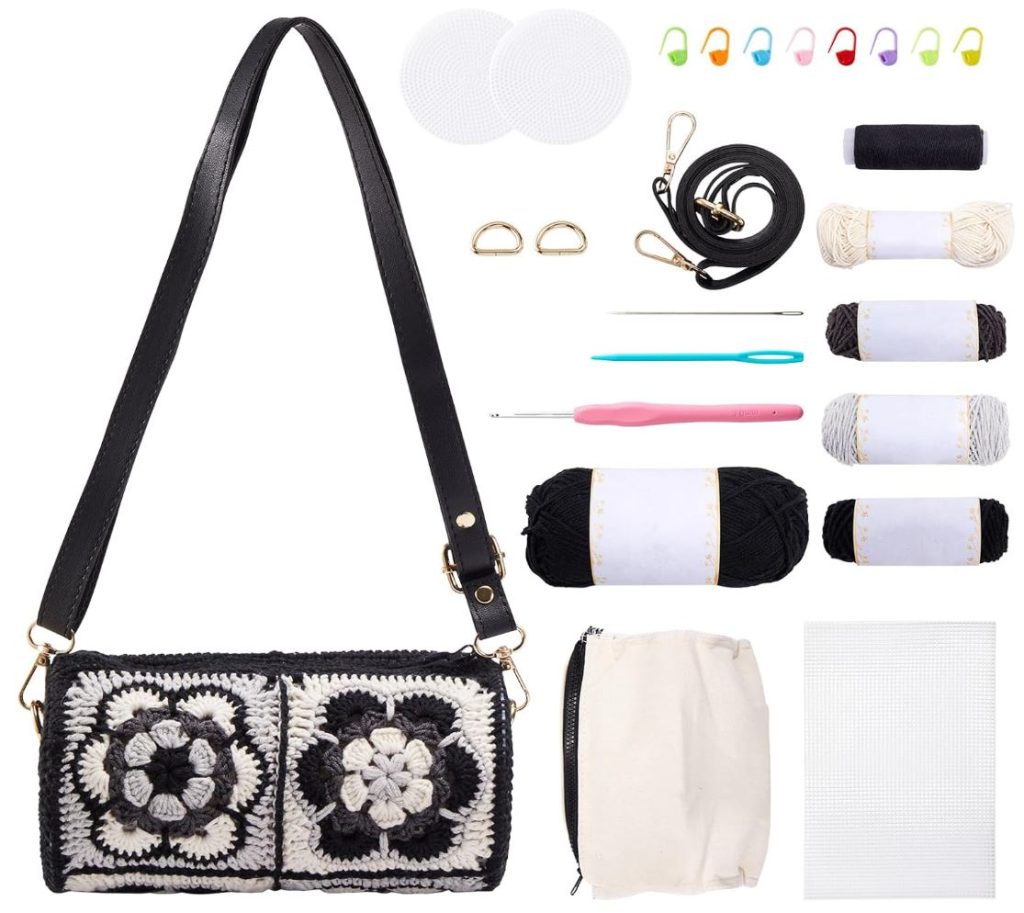 Crochet kit for bucket bag