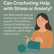 can crochet reduce stress and anxiety